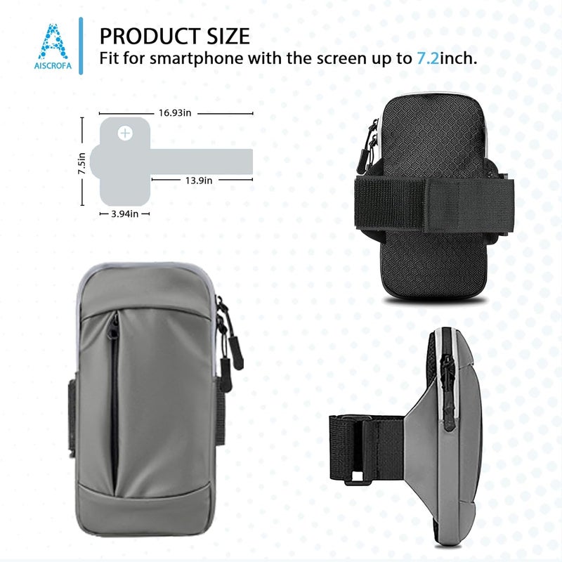 AiScrofa Phone Holder Arm Bands for Running Armband Small Crossbody Bags for Women Kids,iPhone 15 14 13 12 11 Pro Max Xs Xr X 6 7 8 Plus SE Mini Galaxy Ultra Edge S24 S23 Note - Image 2